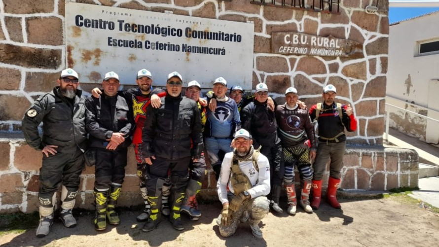 Once motociclistas recorrieron varios de los difíciles caminos de la provincia de Córdoba