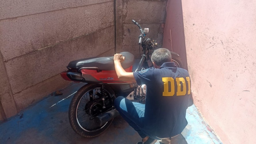 La Sub DDI recuperó tras allanamiento una moto que había sido robada