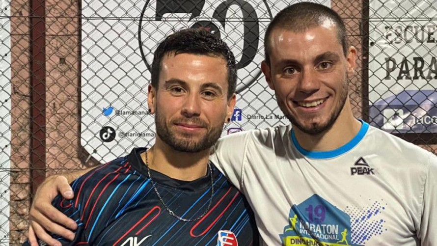 Jonathan Linarez, bicampeón en séptima categoría: logró el título junto a Luis Murgades