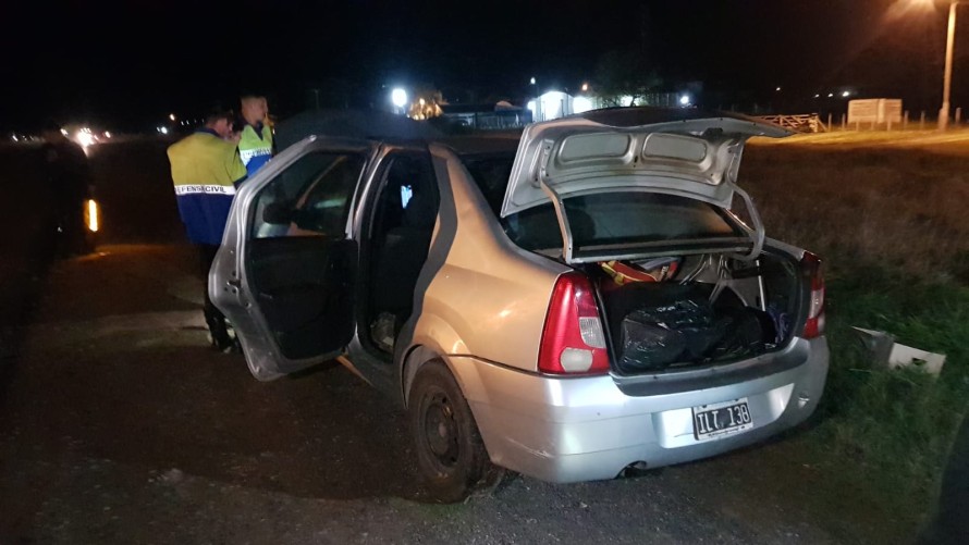 Despistó un auto en la Ruta 226, a 2000 metros de la planta urbana