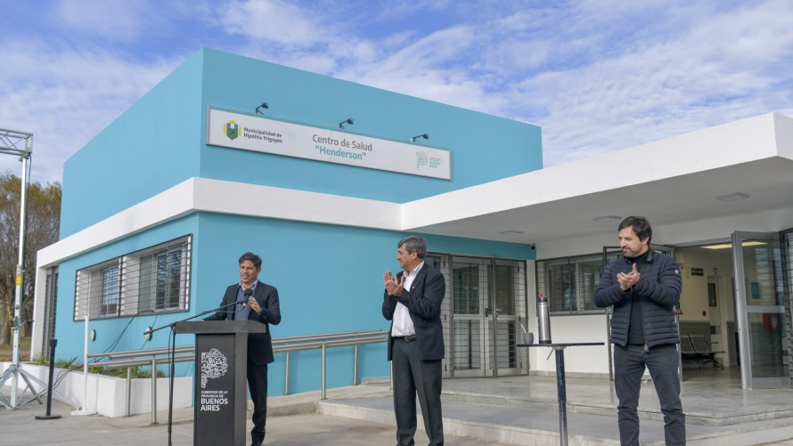 Kicillof inauguró un nuevo Centro de Atención Primaria de la Salud en Henderson