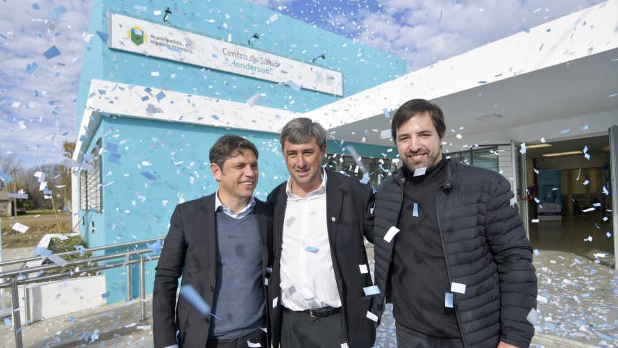 Kicillof inauguró un nuevo Centro de Atención Primaria de la Salud en Henderson