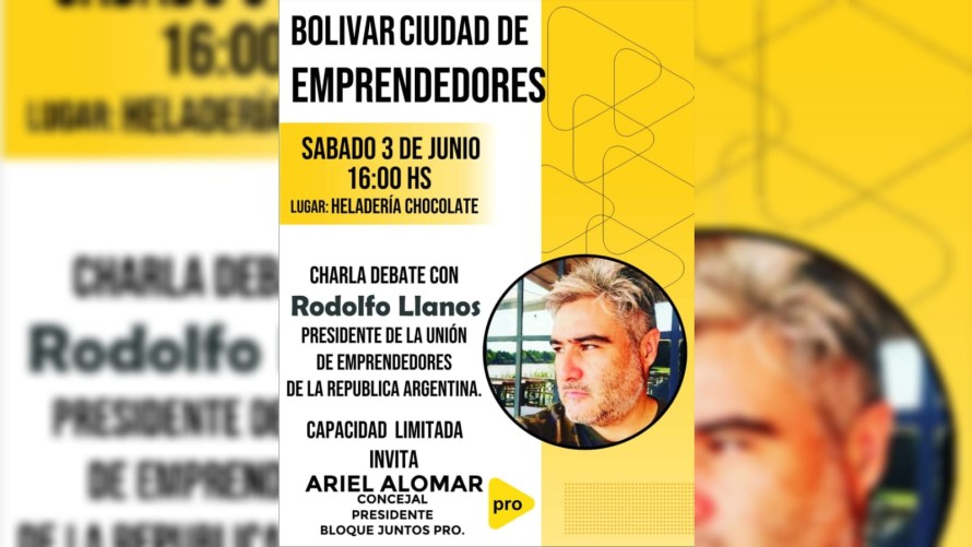 Alomar invita a la jornada “Bolívar ciudad de emprendedores”