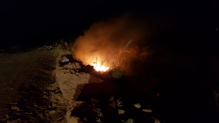 Quemaban cubiertas y el fuego se fue de control