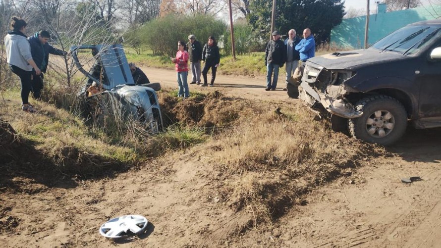 Violento accidente de tránsito en Pirovano