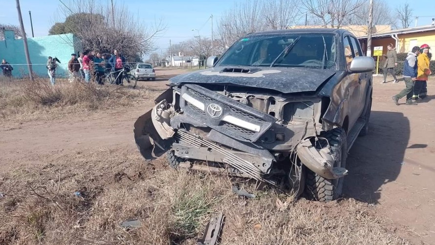 Violento accidente de tránsito en Pirovano