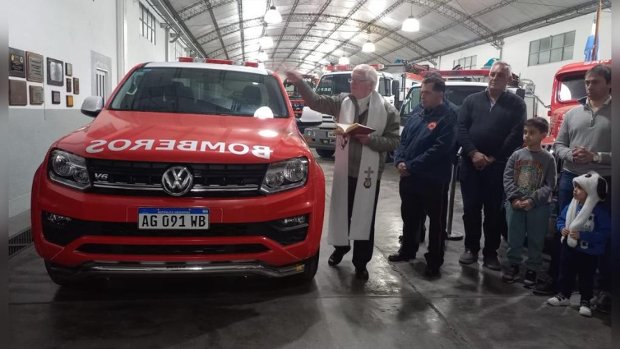 Fue bendecido el móvil N° 12 de Bomberos Voluntarios