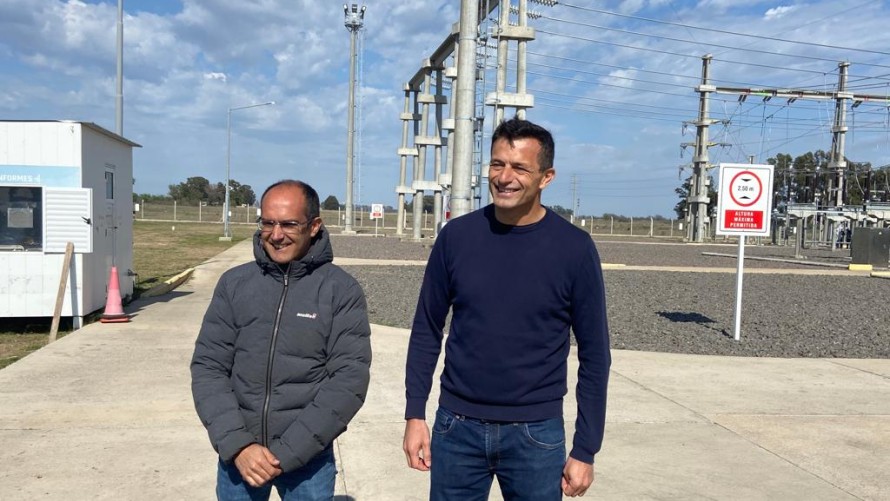 Subieron la primera palanca de la 132 Kv e invitaron a un acto protocolar