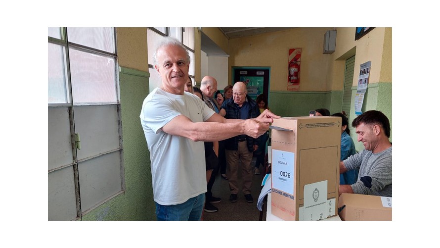 Votó Pablo Fabris, candidato a concejal de Juntos por el Cambio