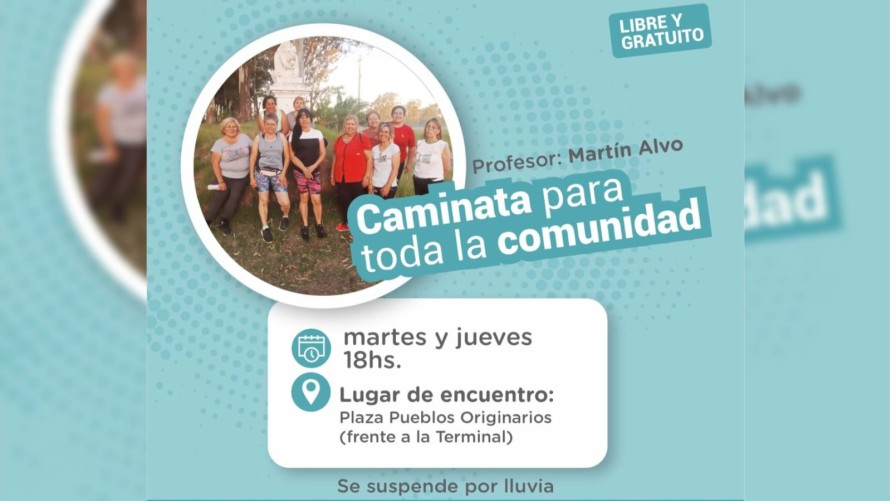 Caminatas preventivas por la diabetes en Bolívar, Urdampilleta y Pirovano