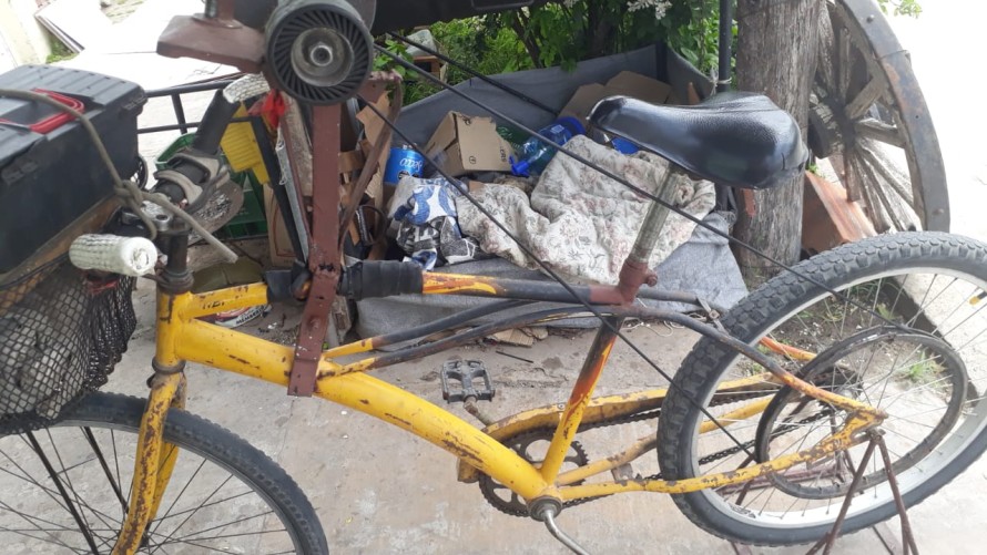 Recuperaron la bicicleta de Justo Rodríguez, el afilador del pueblo