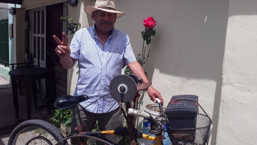 Recuperaron la bicicleta de Justo Rodríguez, el afilador del pueblo