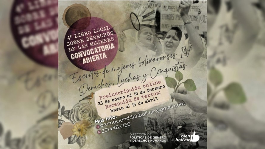 Se abre la inscripción para el IV Escritos de Mujeres Bolivarenses