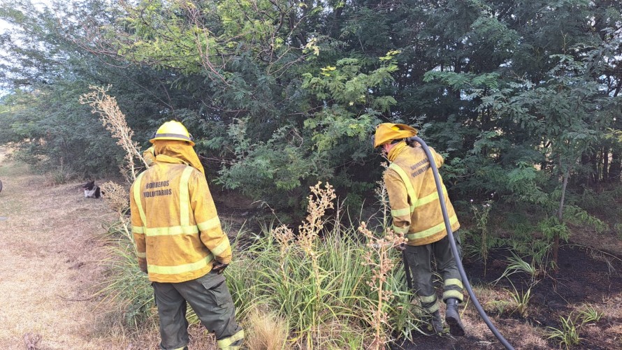 Sofocaron un principio de incendio en la zona rural