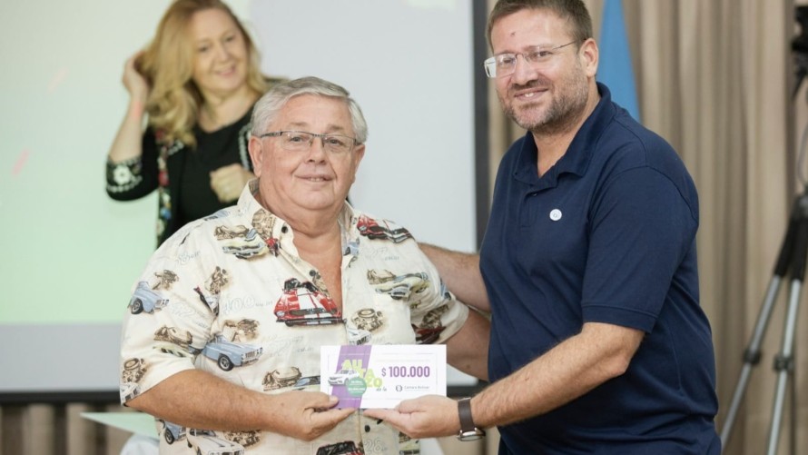 Feliciano Bruno, de Carnicería Bruno, fue el gran ganador de “El autazo de la Cámara”