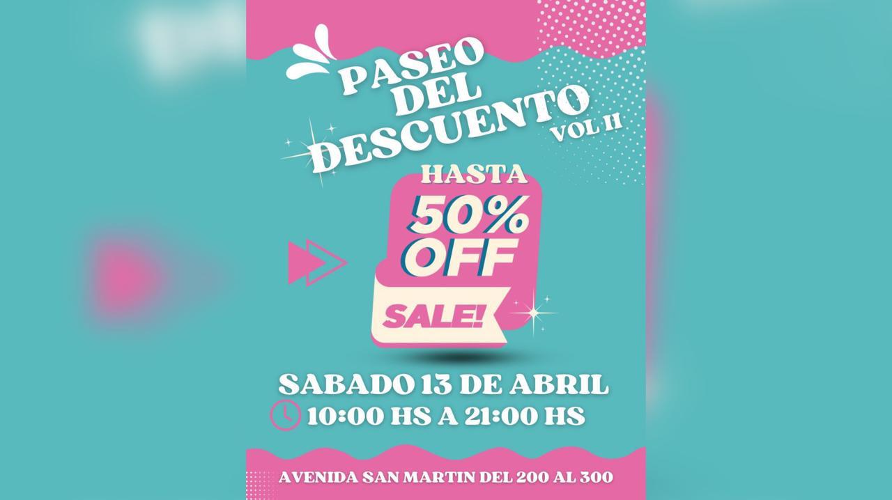 Segunda edición del "Paseo de Descuentos" en la Avenida San Martín