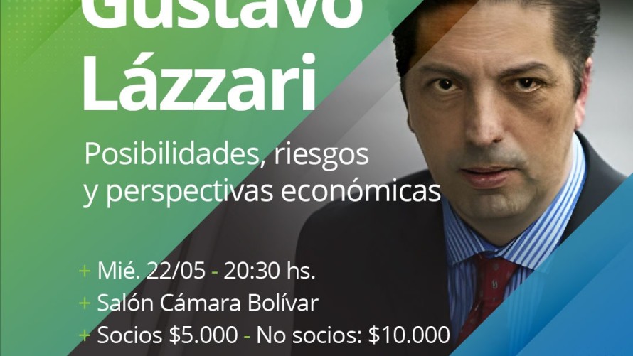 El economista Gustavo Lazzari estará en Bolívar para brindar una charla
