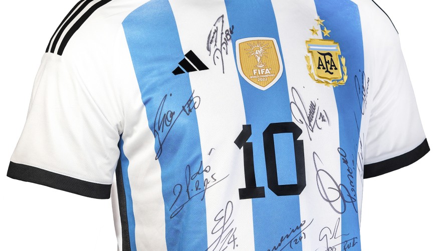 “La Rifa de los Campeones”: cómo participar en el sorteo de una camiseta de Argentina firmada por el plantel campeón del mundo