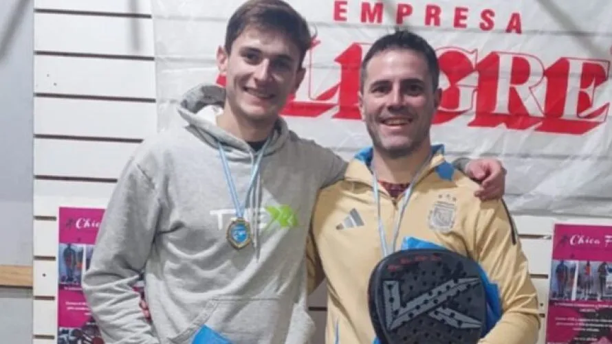 Tirso Pato y Maxi de Reatti, campeones provinciales. 