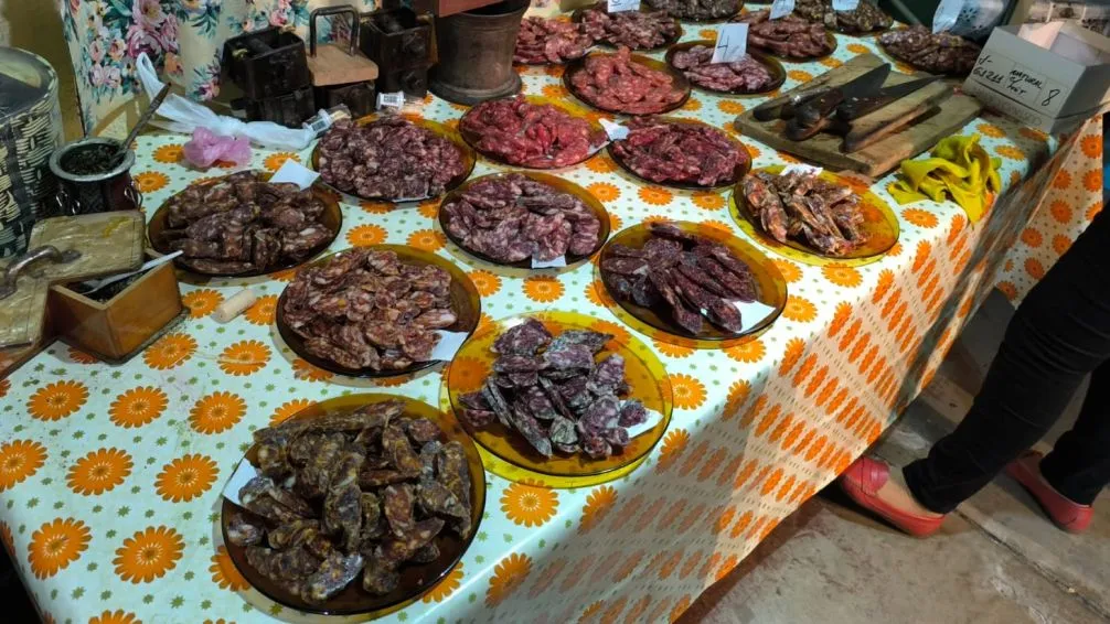 Salinas Grandes tuvo su propia fiesta del chorizo seco en la Expo