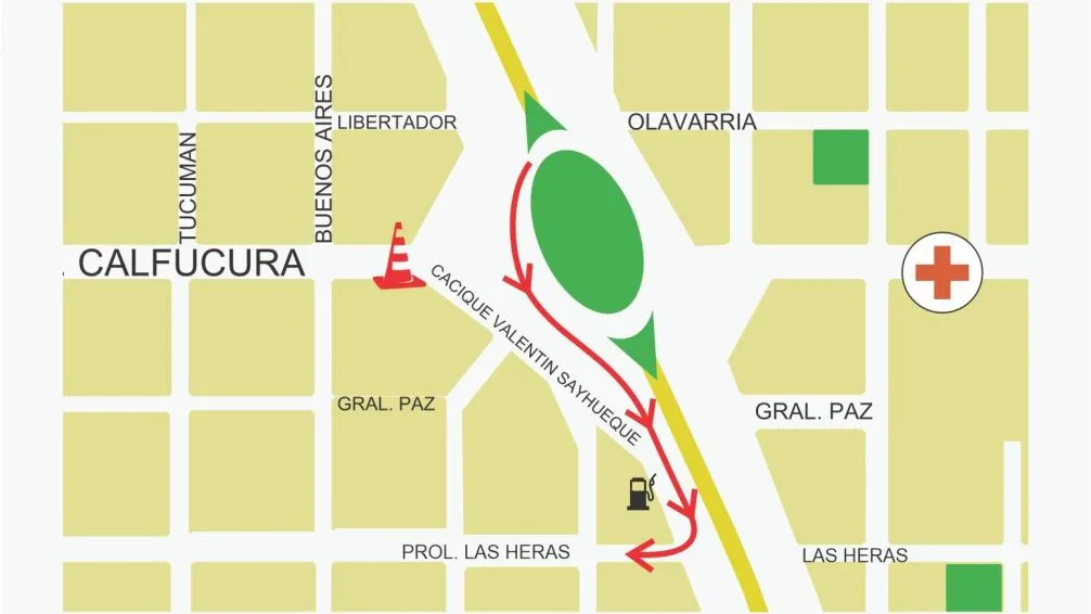 Se corta la Av. Calfucurá por 21 días por plan de bacheo