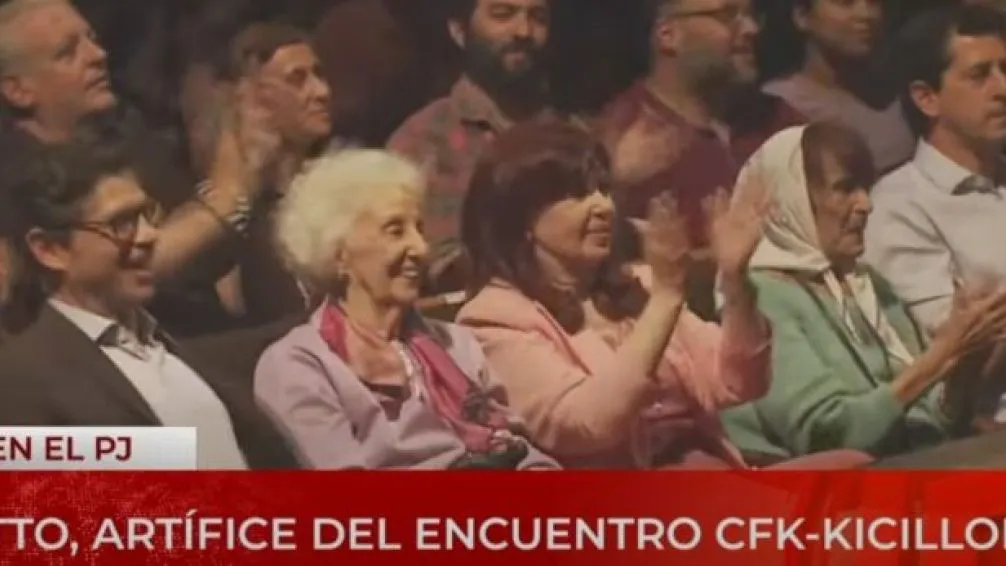  Cristina y Kicillof, juntos en el aniversario de Abuelas de Plaza de Mayo