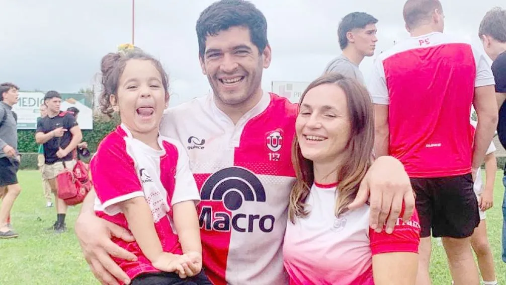 Enzo, Romina (y ahora Joaco) siguen respirando rugby