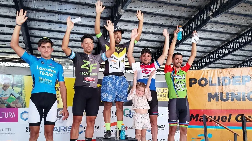 Damián Astobiza, feliz por el cuarto puesto en la Vuelta Internacional de San Luis