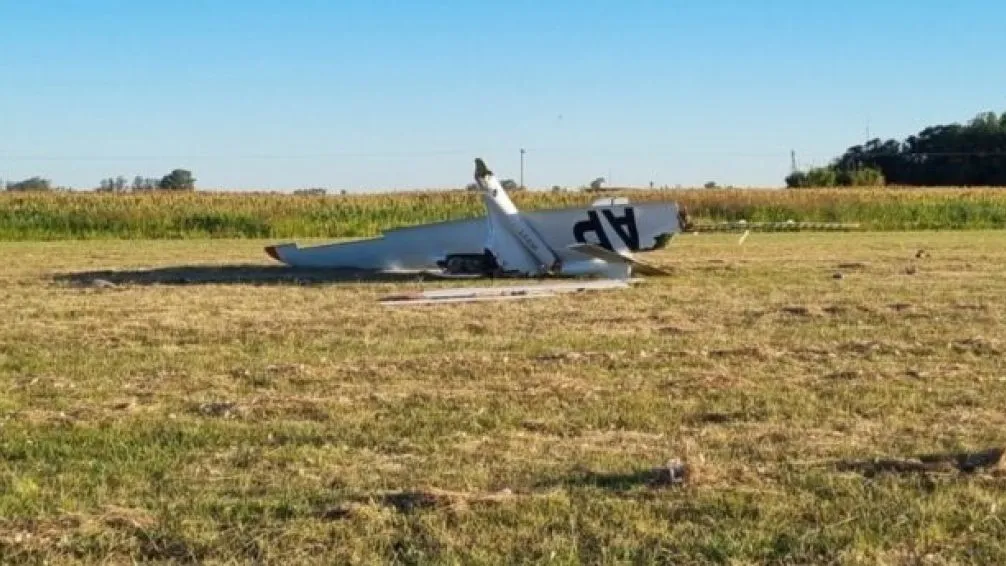 La avioneta estrellada. (Pergamino Virtual)