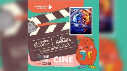 Proyectarán en el Cine Avenida la película "Sonic 3"